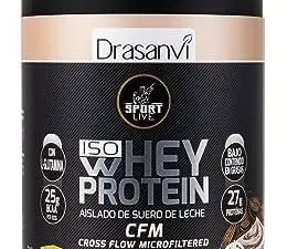 SPORT LIVE Whey protein isolate | Isolado de proteína em pó | Proteinas whey isoladas de soro de leite, proteínas que ajudam a aumentar a sua massa muscular | Capuchino | 800 GR | Drasanvi