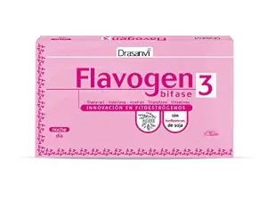 FLAVOGEN BIFASE 3 | Ayuda a Regular la Actividad Hormonal | Cápsula día: Polen, Shatavari, Vitamina B6 | Cápsula Noche: Polen, Valeriana y Triptófano | Fitoestrógenos sin Soja| 60 Cápsulas = 30 Días