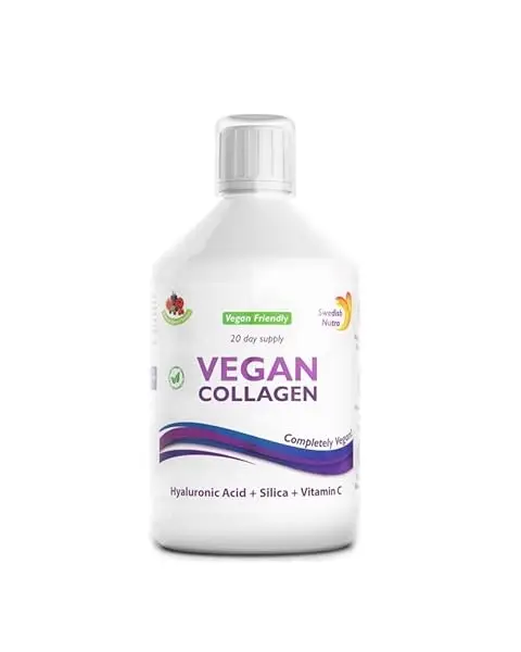 Swedish Nutra Colágeno vegano ácido hialurónico sílice vitamina C
